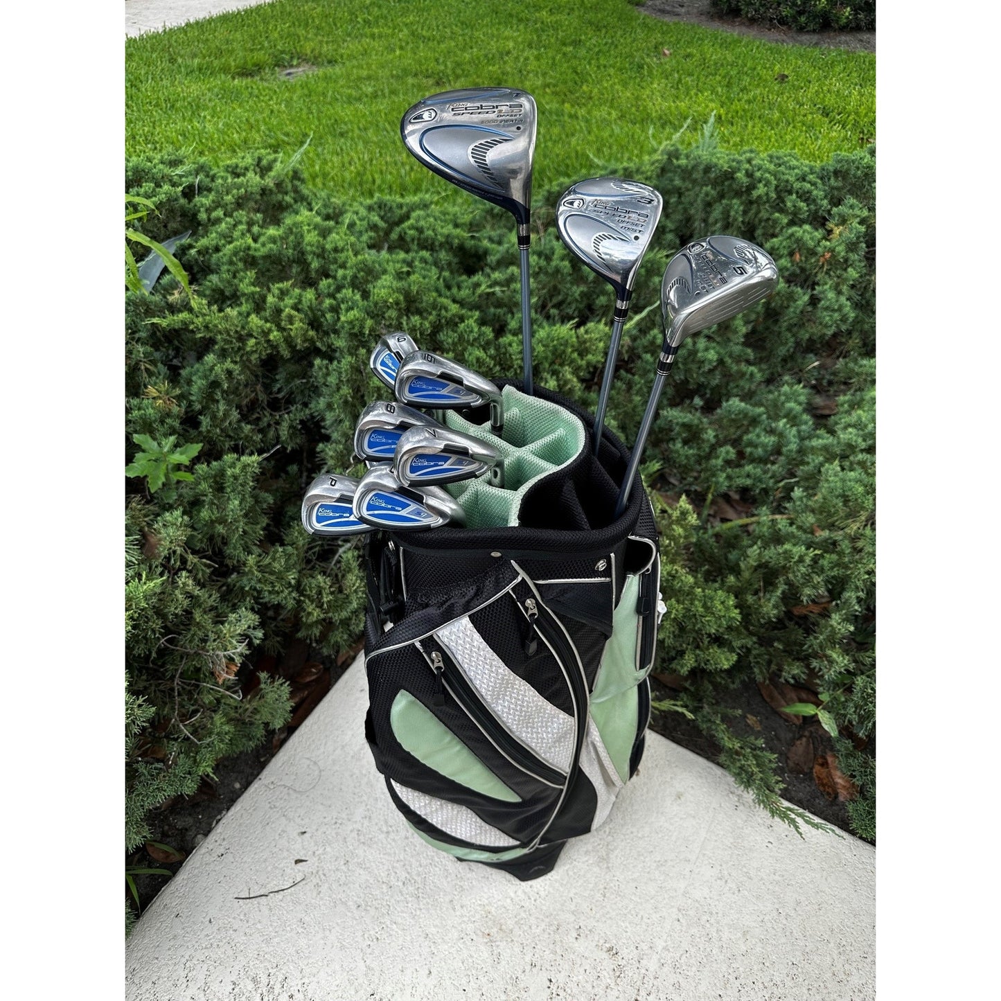 Cobra Ladies Starter Set Driver Woods Irons Putter and Cart Bag