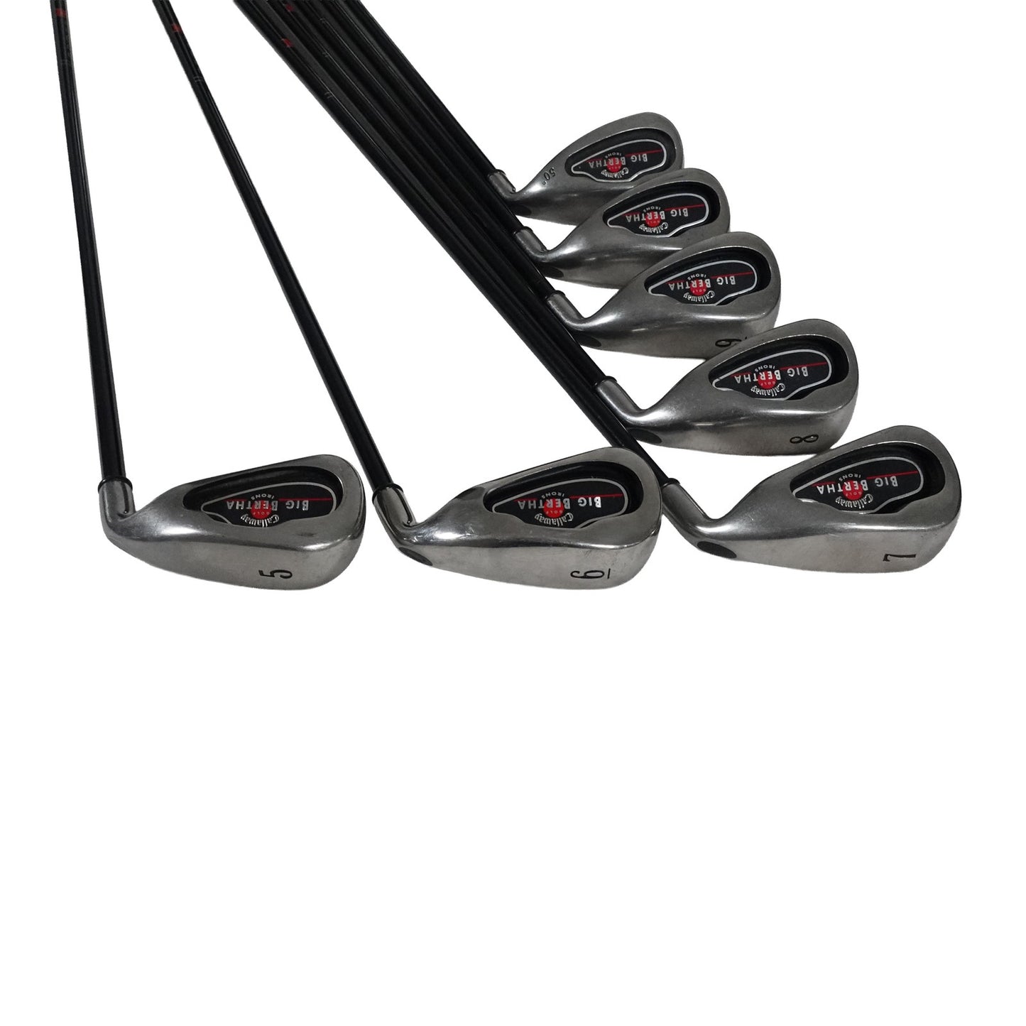 Callaway Big Bertha Iron Set RCH 75i Regular Flex Graphite 5-10+PW RH NEW GRIP