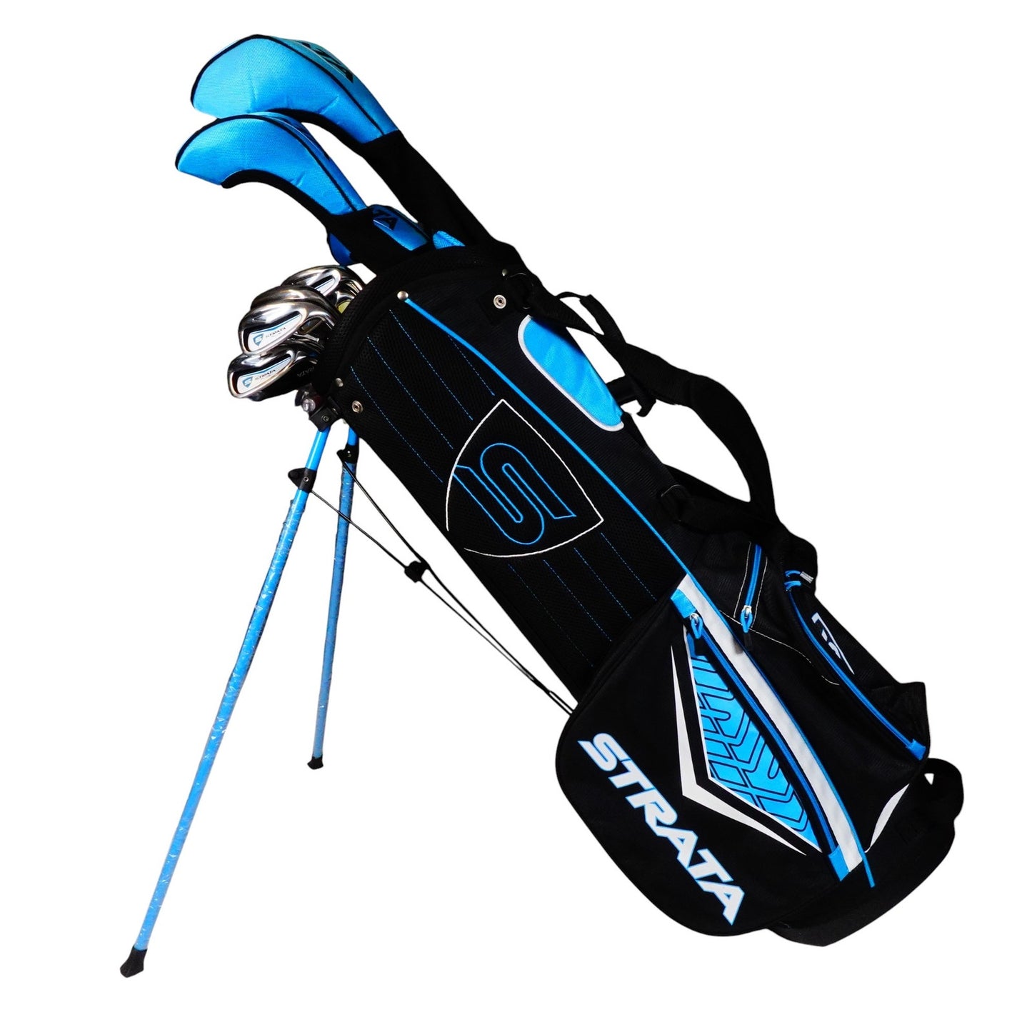 Strata Plus Ladies Complete Set 1W 5W 5H 6-PW+SW Putter Carry Stand Bag NEW