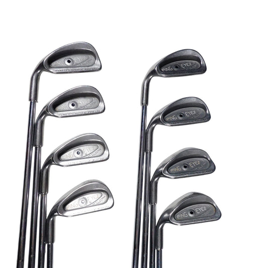 Ping Eye 2 Black Dot Iron Set ZZ Lite Stiff Flex Steel 3-PW Matching Serials LH