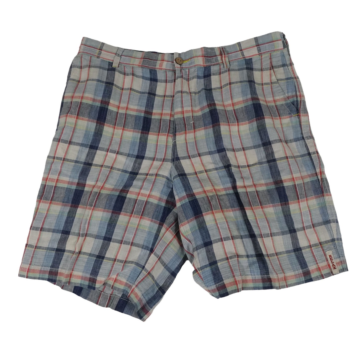 Tommy Bahama Linen Plaid Bermuda Golf Shorts Men's 38 Inseam 9"
