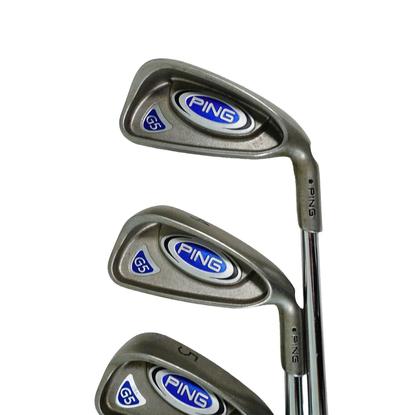 Ping G5 Black Dot Iron Set CS Lite Regular Flex Steel 3-PW RH NEW GRIPS