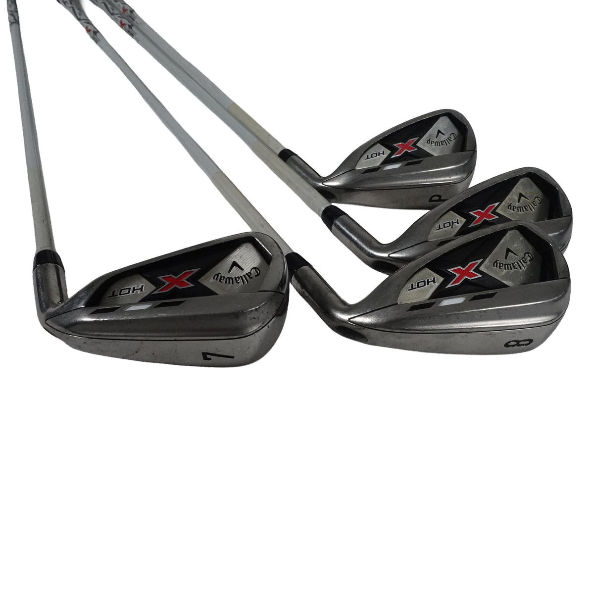 Callaway X Hot Iron Set A Senior Flex Graphite 7-PW RH NEW GRIPS