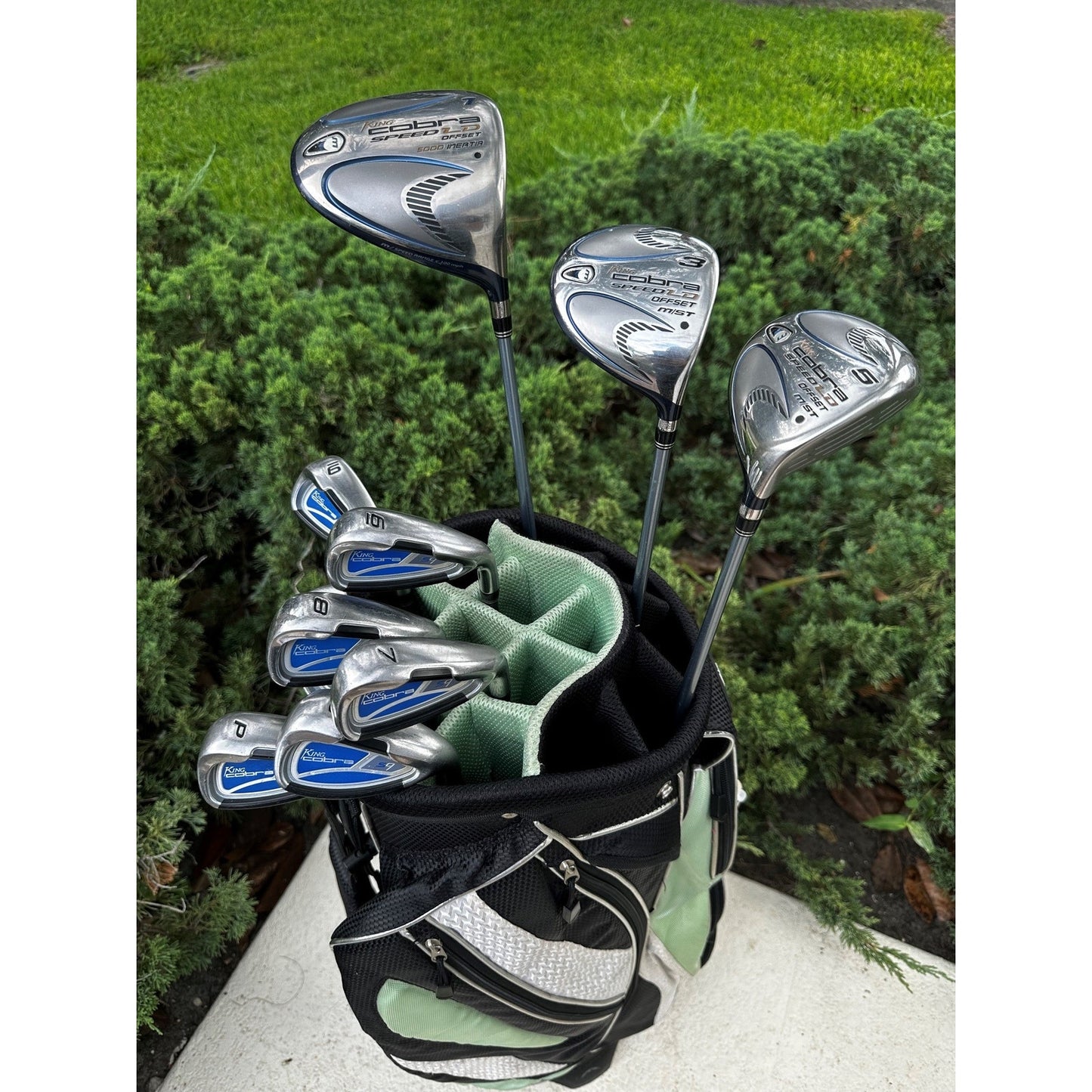 Cobra Ladies Starter Set Driver Woods Irons Putter and Cart Bag