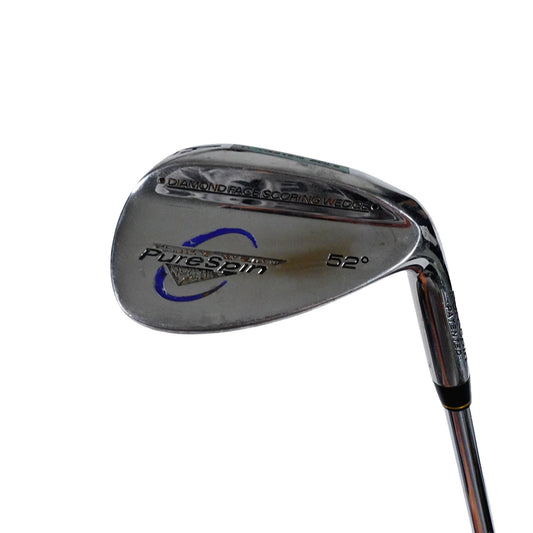 Pure Spin Diamond Face Scoring 52 Degree Gap Wedge Steel 35.5" RH NEW GRIP