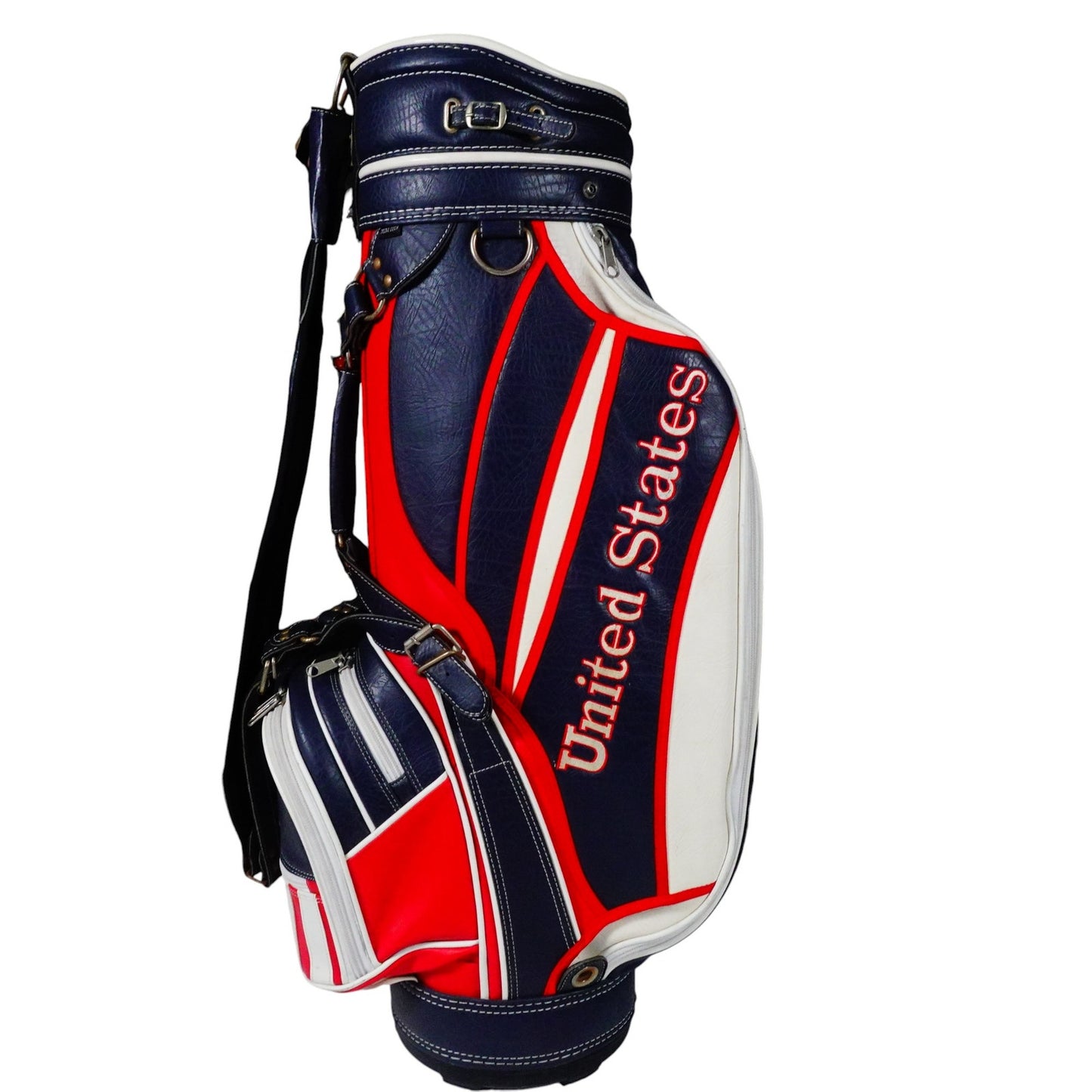 Datrek Ryder Cup Golf Bag USA Flag Blue Red White 6 Way w Rain Cover