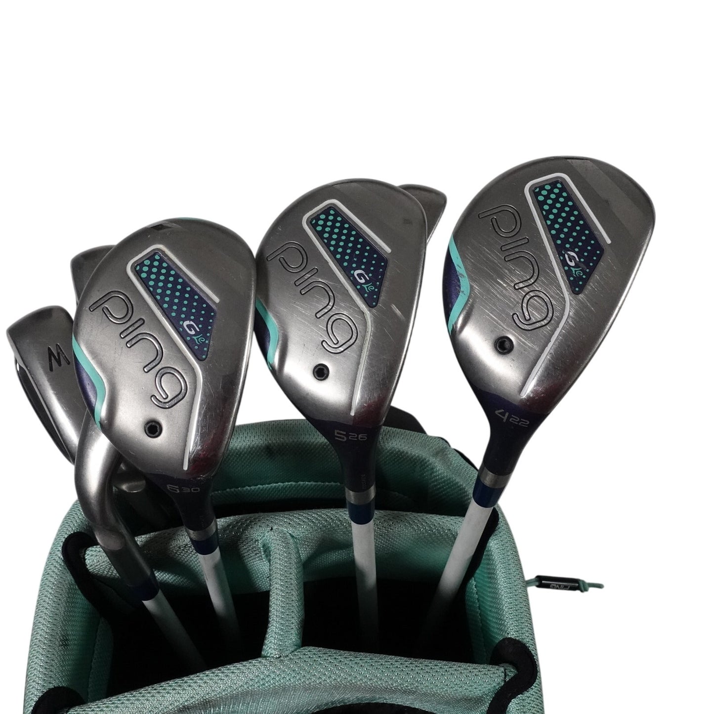 Ping G Le Ladies Golf Set ULT 230 Driver 3 5 7 Wood 4-6H 7-PW Stand Bag RH