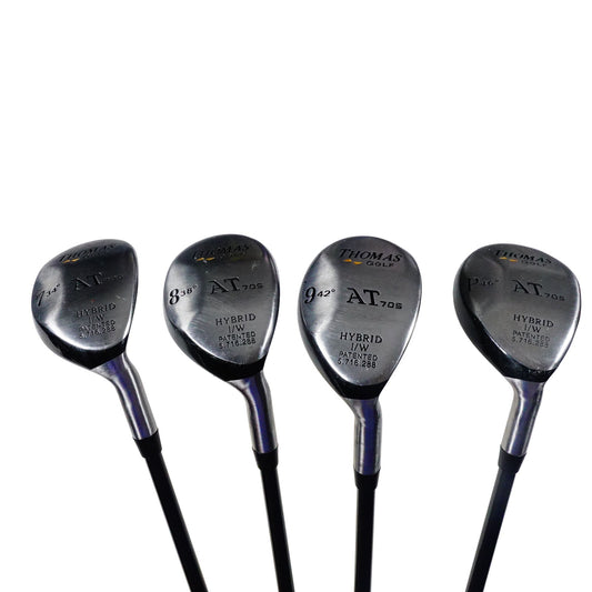 Thomas Golf Hybrid Iron Set Regular Flex Graphite 7-PW RH NEW GRIPS