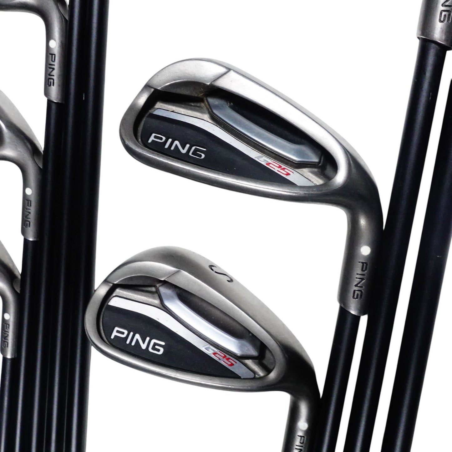 Ping G25 White Dot Iron Set TFC 189 Graphite Stiff Flex 4-PW+U+SW +1/2" RH