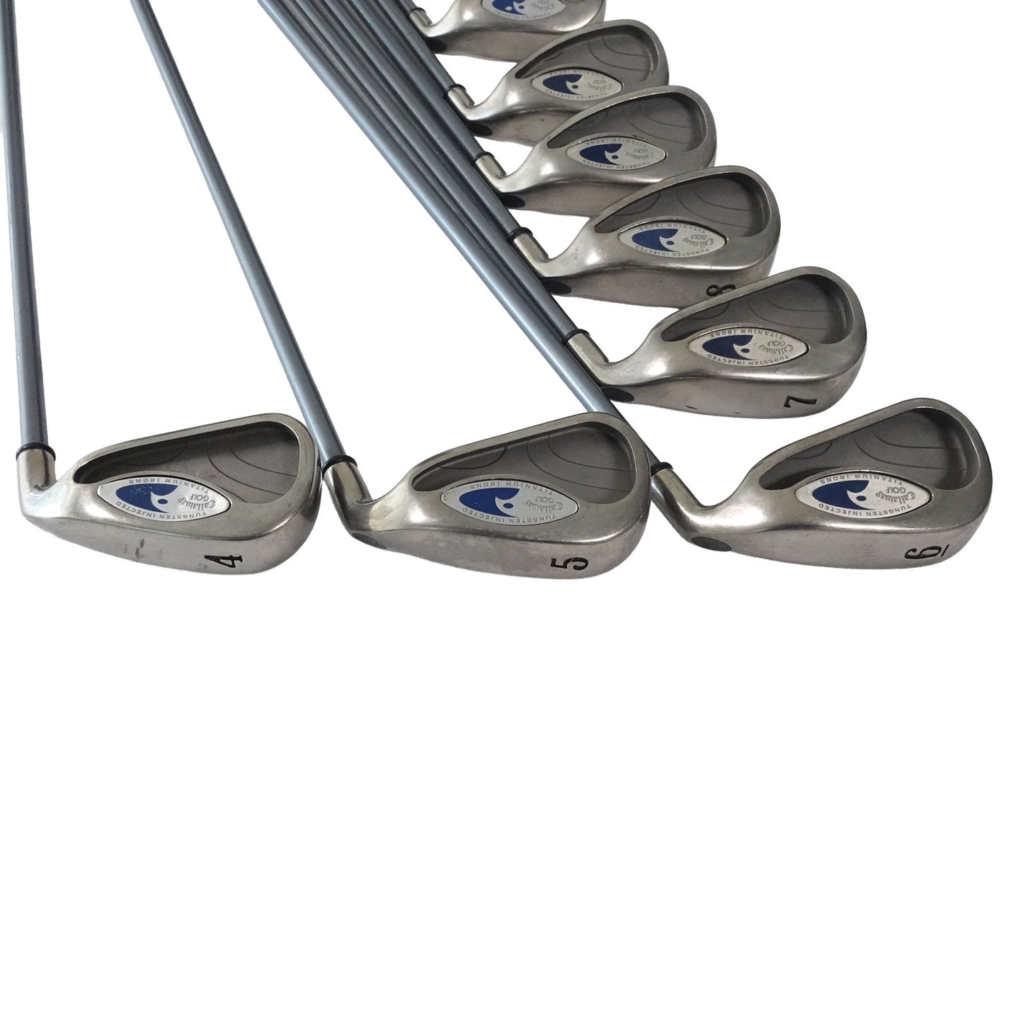 Callaway Hawkeye Iron Set Regular Flex Graphite 4-PW+SW RH NEW GRIPS
