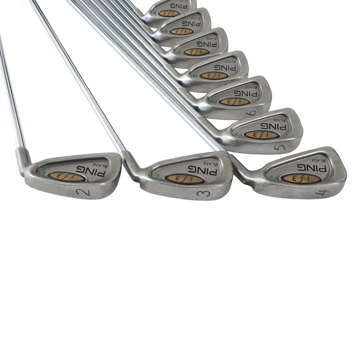 Ping i3 Blade Green Dot Iron Set Rifle FCM 6.0 Stiff Flex Steel 2-PW RH NEW GRIP