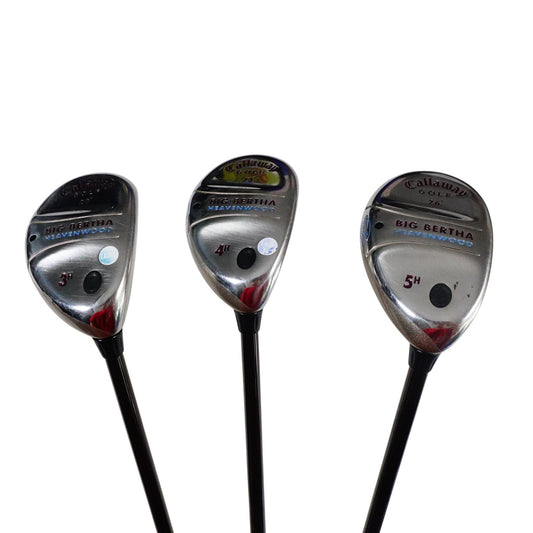 Callaway Big Bertha Heavenwood 3 4 5 Hybrid Set Ladies Flex Gems Graphite RH