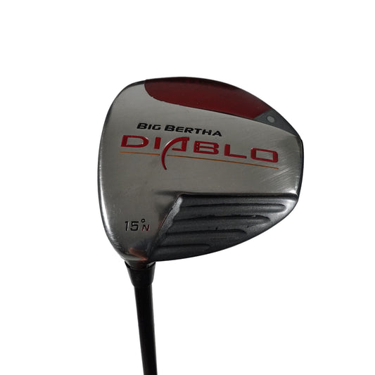 Callaway Big Bertha Diablo 3 Wood 15 D Voodoo Stiff Flex Graphite 43 LH NEW GRIP