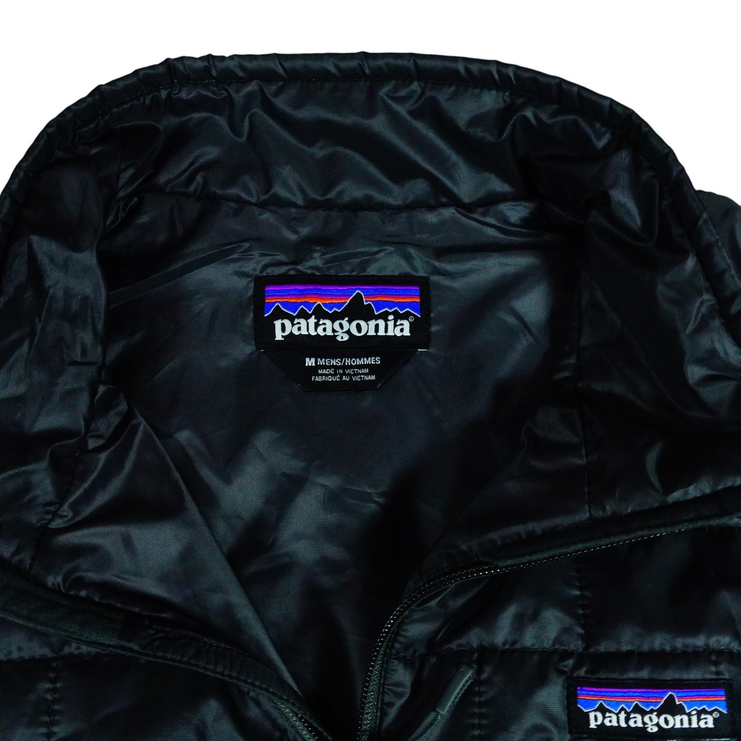 Patagonia Nano Puff Vest Puffer Jacket Paraloft Black Quilted Outdoors Mens Med