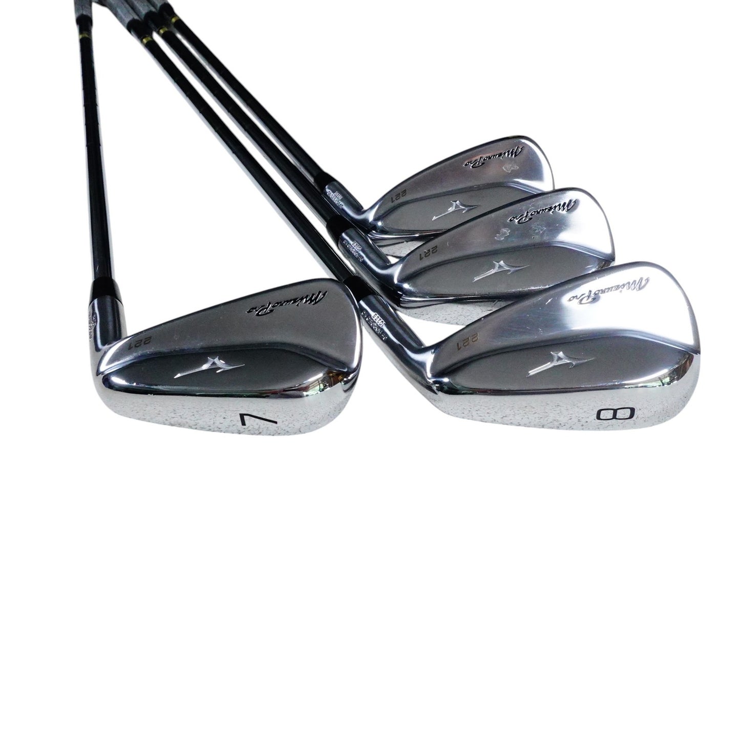 Mizuno Pro 221 Iron Set Dynamic Gold S300 Stiff Flex Steel 4-PW Very Good RH