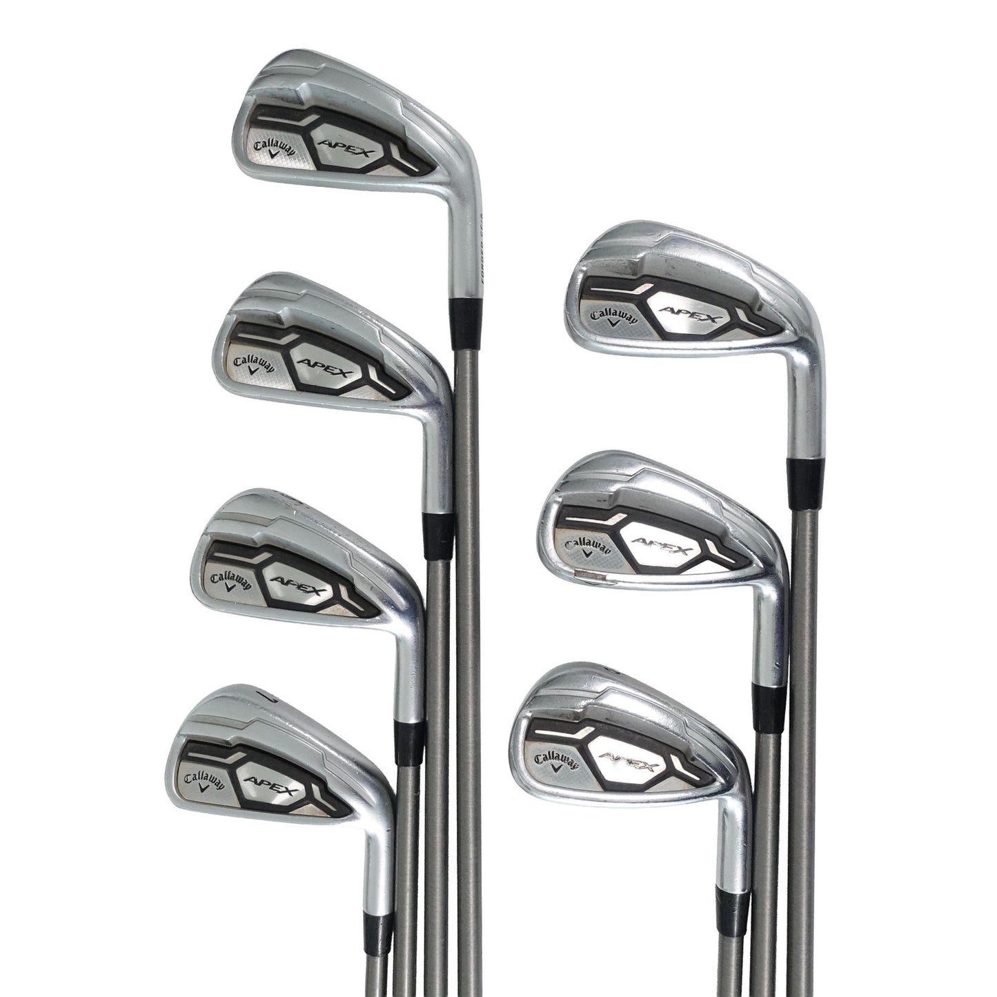 Callaway Apex CF16 Iron Set SteelFiber i110 Stiff Flex PURE Graphite 4-PW RH