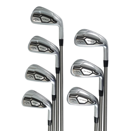 Callaway Apex CF16 Iron Set SteelFiber i110 Stiff Flex PURE Graphite 4-PW RH