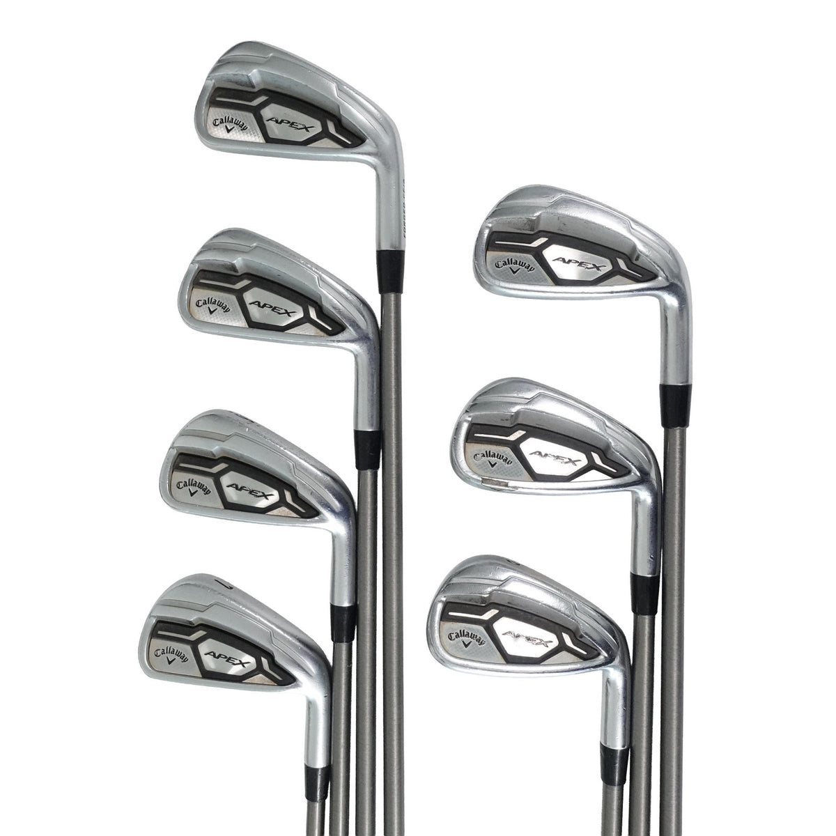 Callaway Apex CF16 Iron Set SteelFiber i110 Stiff Flex PURE Graphite 4-PW RH