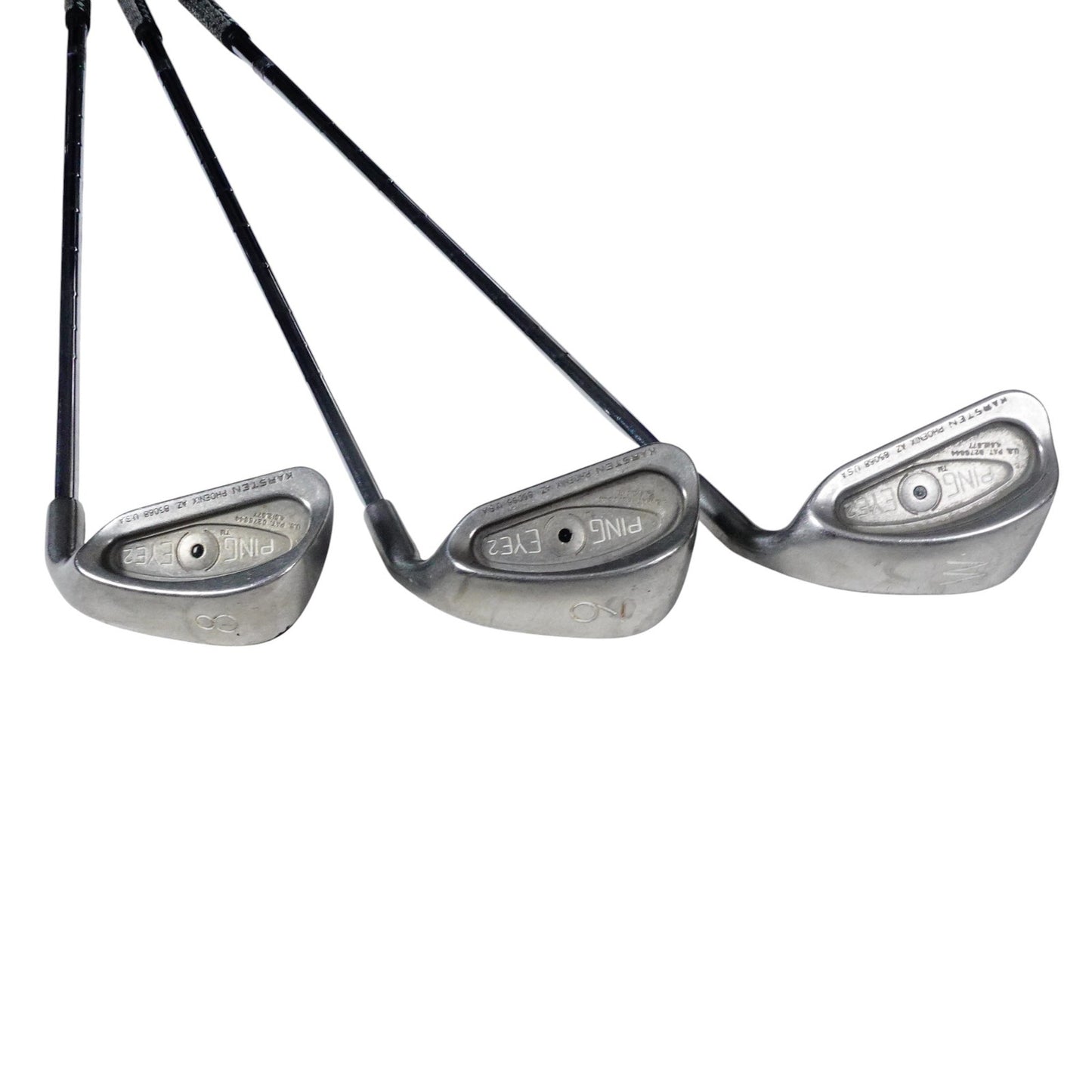 PIng Eye 2 Black Dot Iron Set Matching Serial ZZ Lite Stiff Flex Steel 2-PW RH