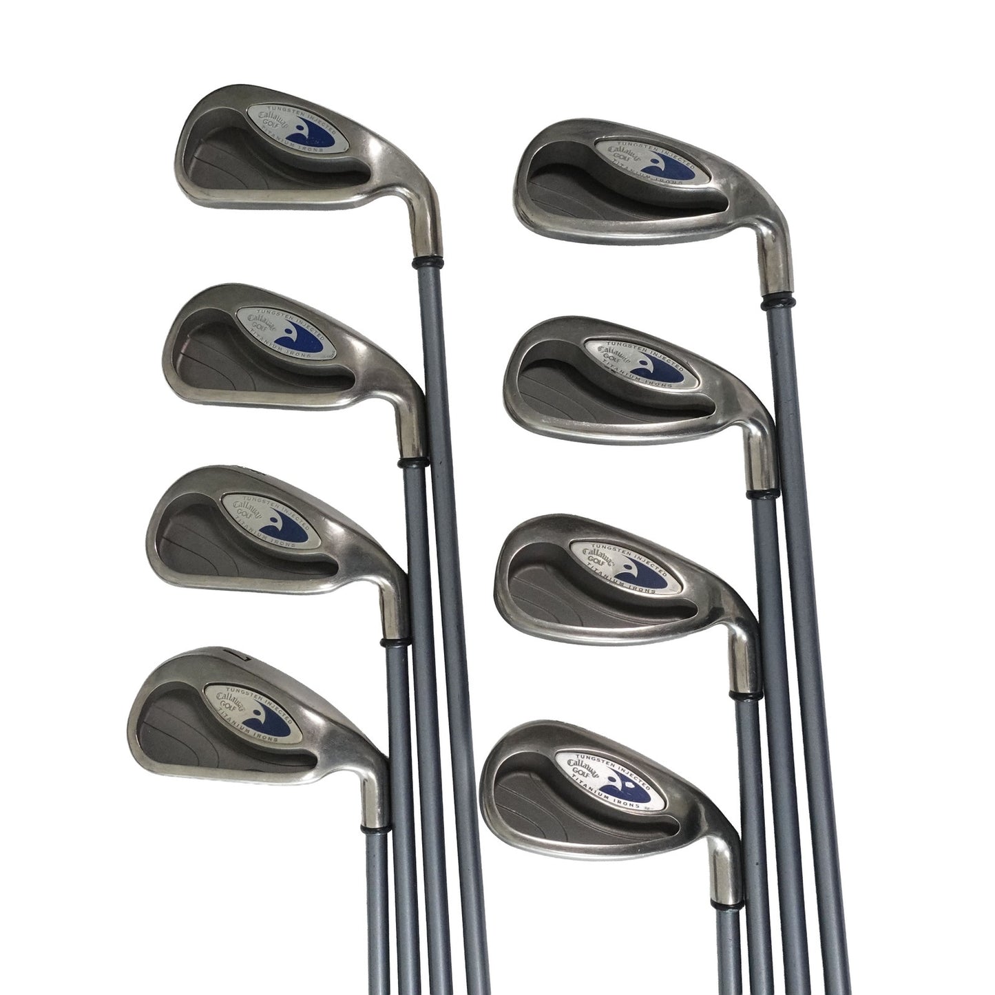Callaway Hawkeye Iron Set Regular Flex Graphite 4-PW+SW RH NEW GRIPS