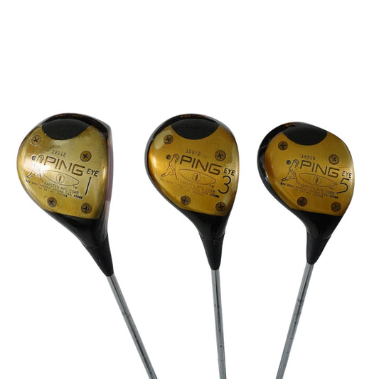 Ping Eye Driver 3 5 Wood Set ZZ Lite Stiff Steel All Original RH
