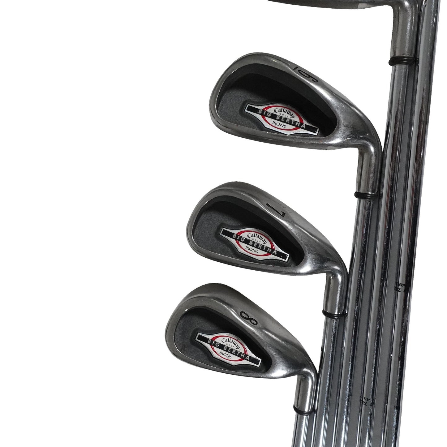 Callaway Big Bertha Iron Set Uniflex Steel 4-10+PW+SW RH NEW GRIPS