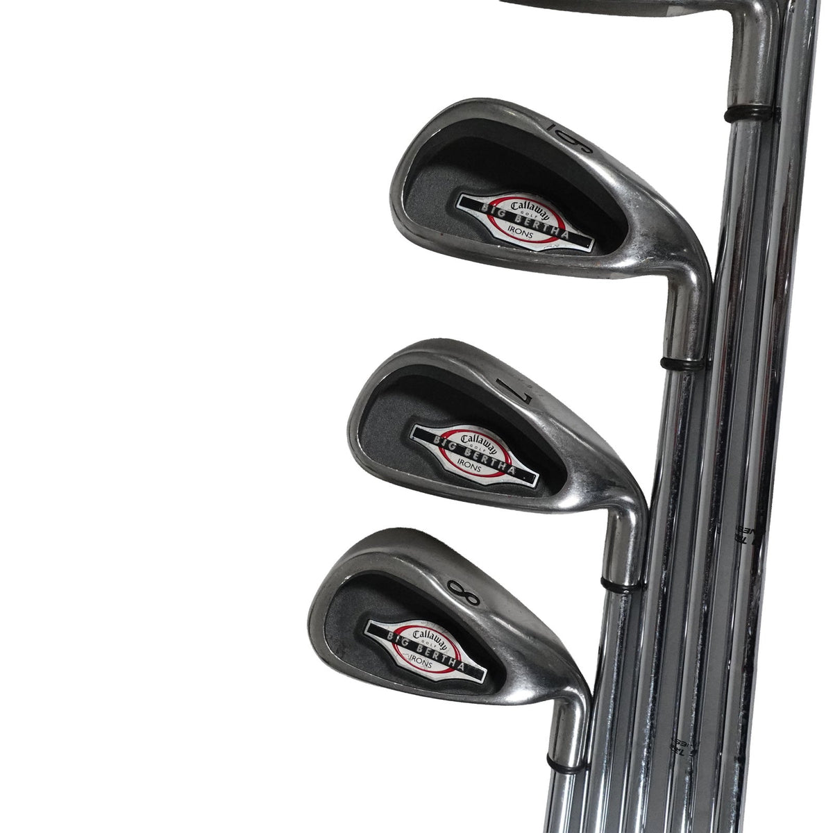 Callaway Big Bertha Iron Set Uniflex Steel 4-10+PW+SW RH NEW GRIPS
