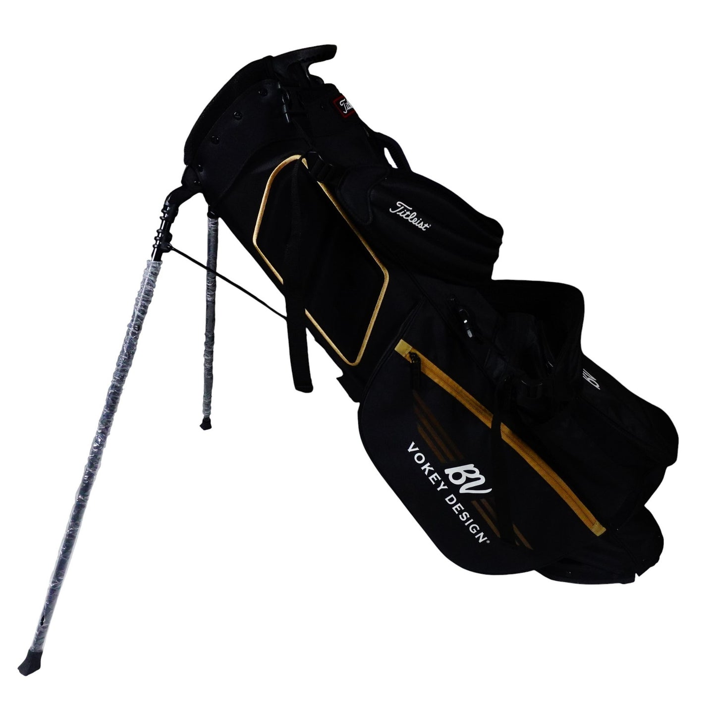 Titleist BV Vokey Design Stand Bag Black Gold 4-Way Divide Dual Strap Golf Bag