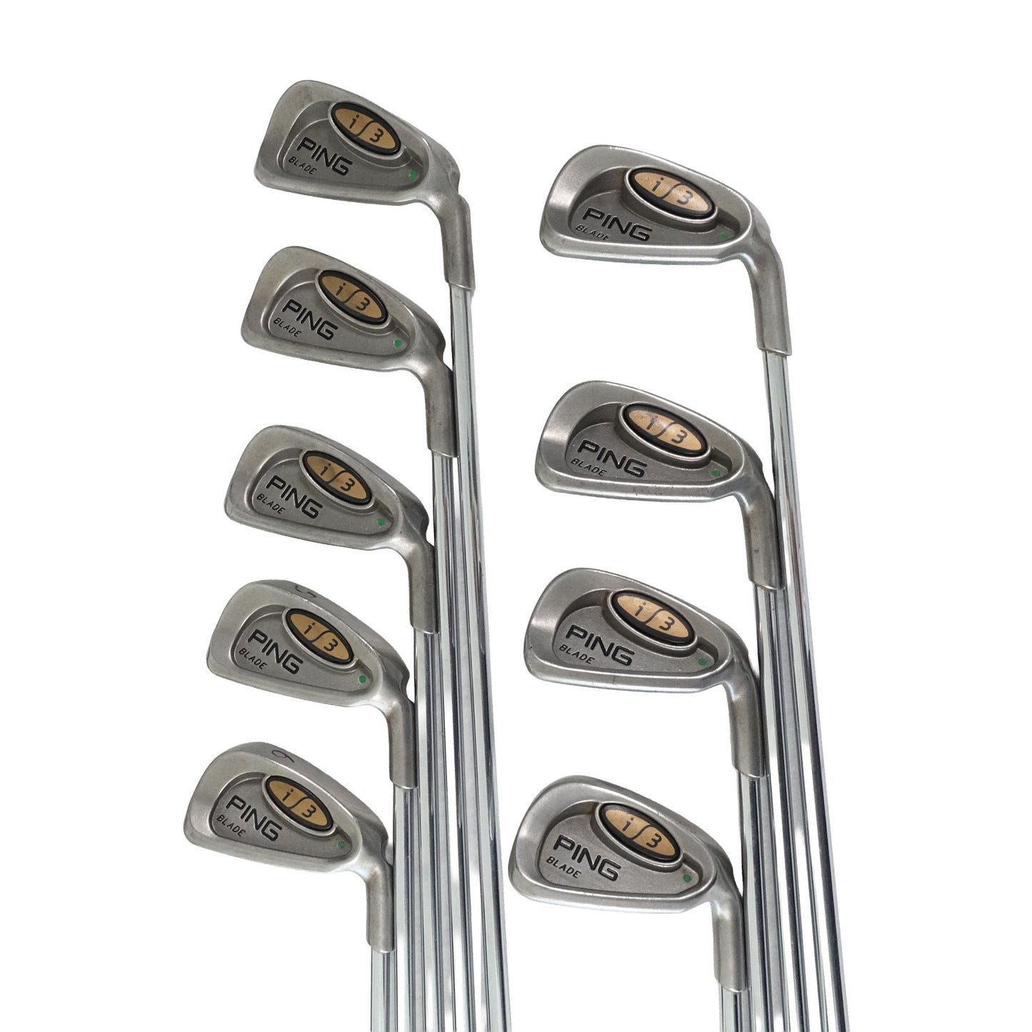 Ping i3 Blade Green Dot Iron Set Rifle FCM 6.0 Stiff Flex Steel 2-PW RH NEW GRIP