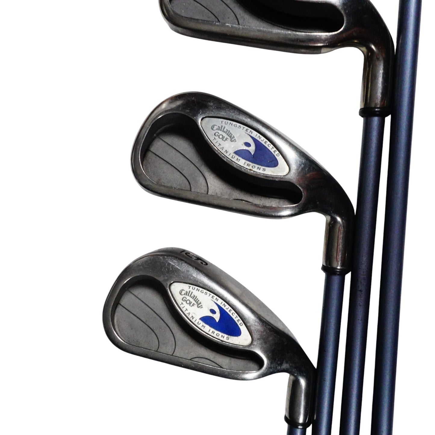 Callaway Hawkeye Iron Set Stiff Flex Graphite 3-9 RH NEW GRIPS
