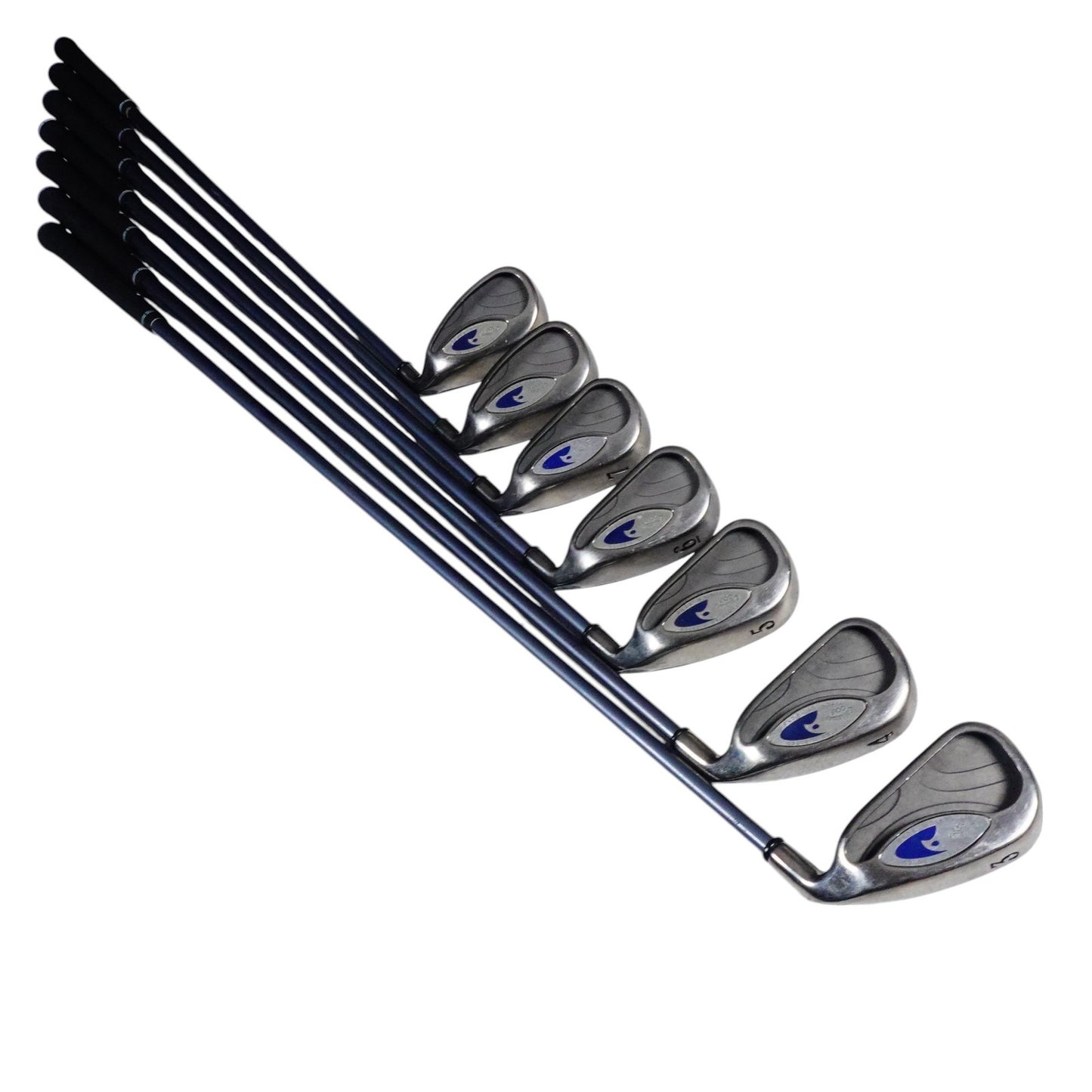 Callaway Hawkeye Iron Set Stiff Flex Graphite 3-9 RH NEW GRIPS