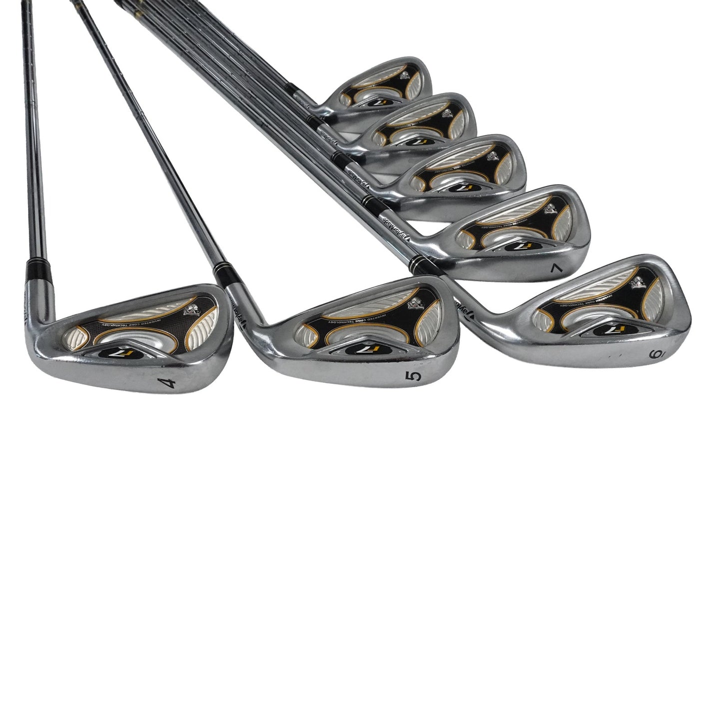 TaylorMade R7 Iron Set Dynamic Gold S300 Stiff Flex Steel 4-PW RH
