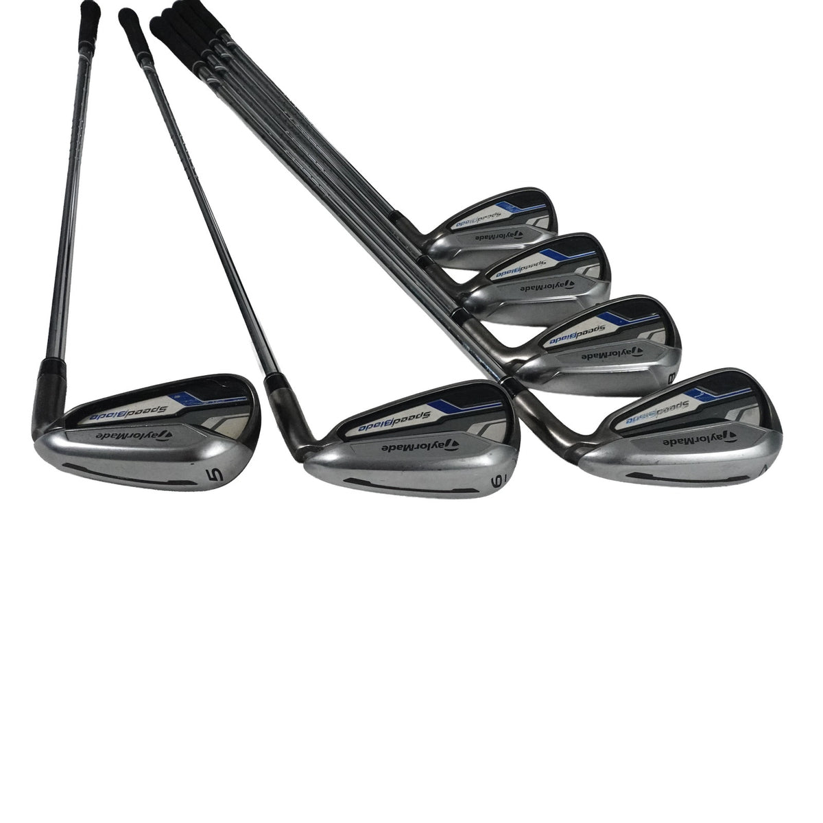 TaylorMade SpeedBlade Iron Set Regular Flex 85g Steel RH 5-PW NEW GRIPS