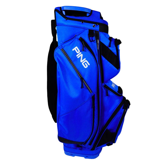 Ping Pioneer Golf Bag Blue 15 Way Cart Bag with Strap Rain Cover