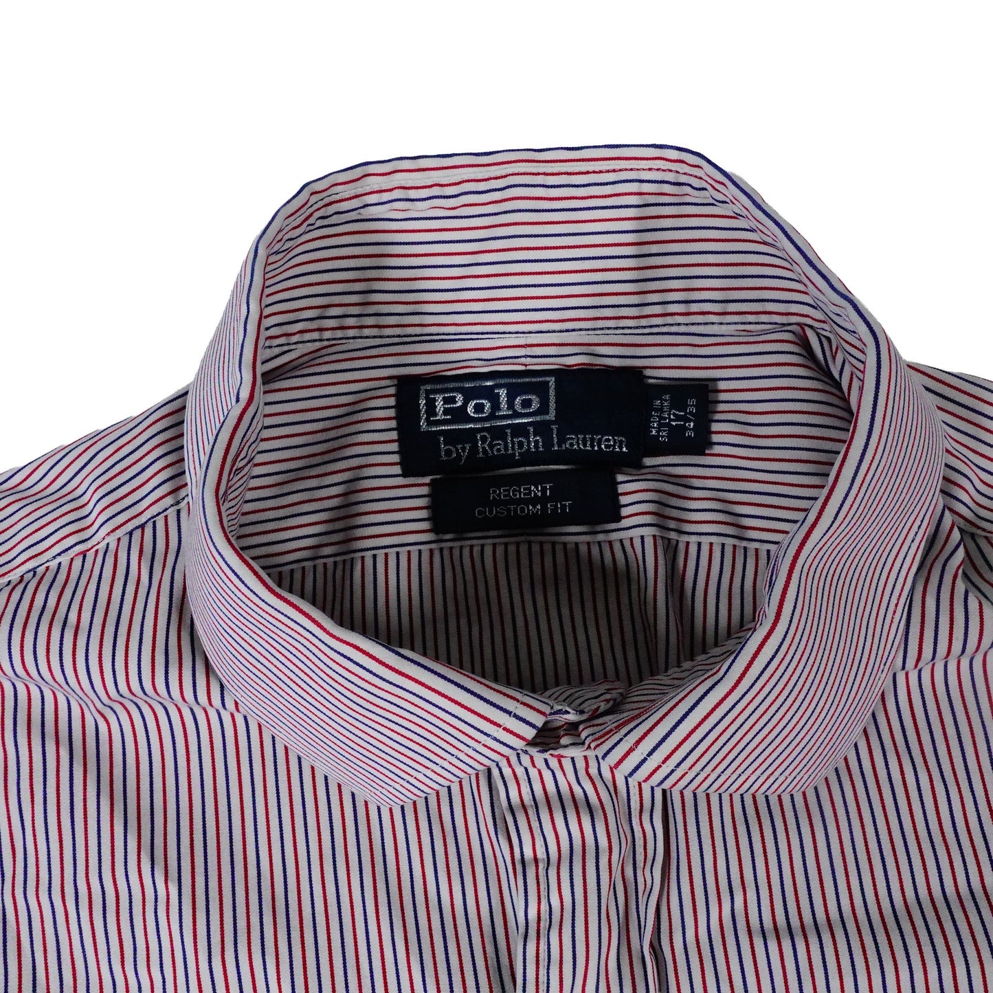 Ralph Lauren Regent Vintage Y2K 90s Striped Button Up Shirt Men's 17 34 35