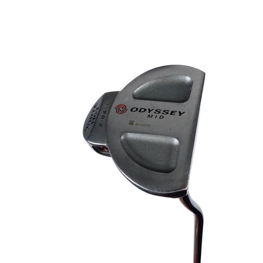 Odyssey Mid White Hot 2 Ball Mallet Putter Golf Pride 44" Long Shaft RH