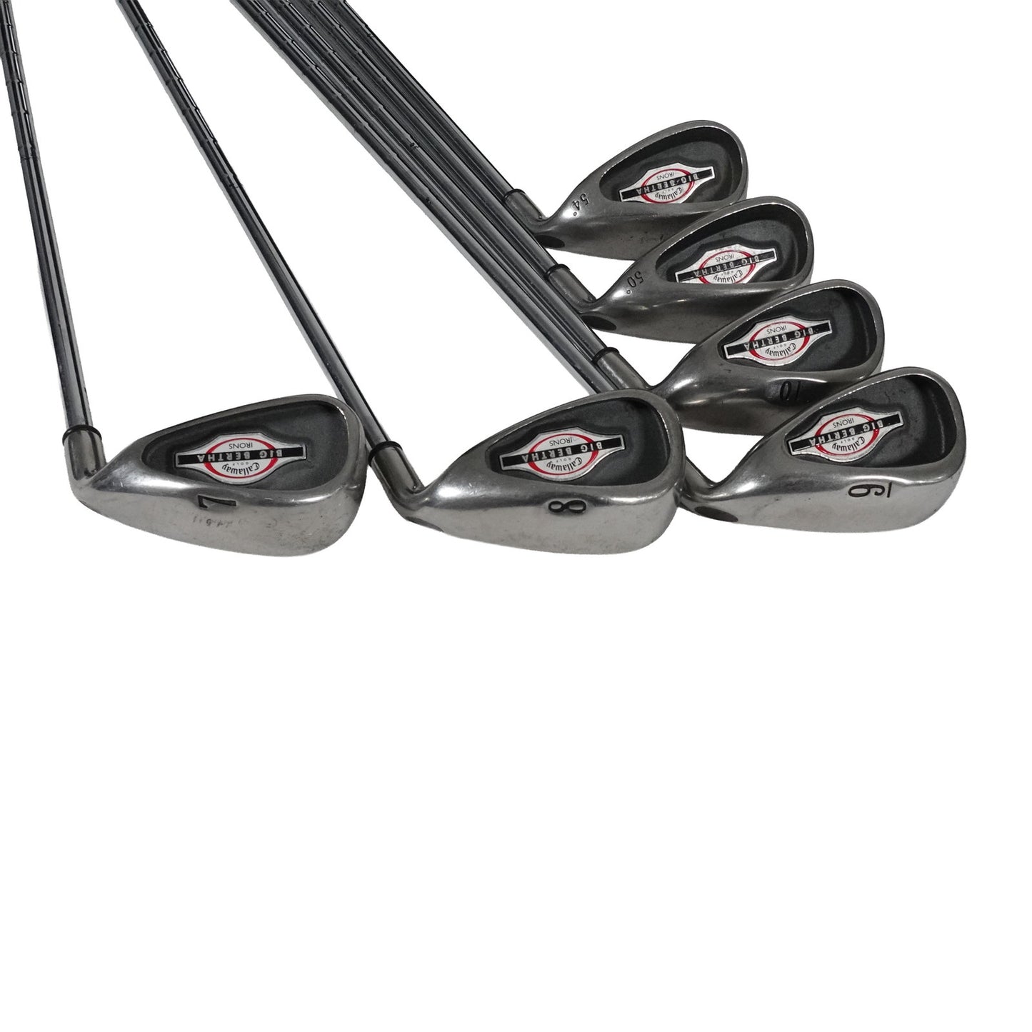 Callaway Big Bertha Iron Set Uniflex Steel 4-10+PW+SW RH NEW GRIPS