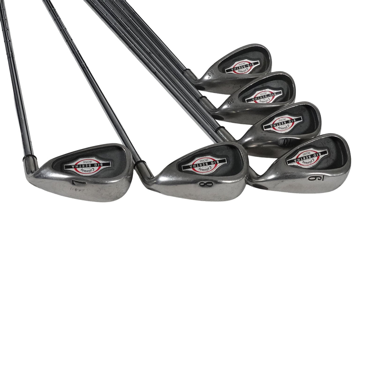 Callaway Big Bertha Iron Set Uniflex Steel 4-10+PW+SW RH NEW GRIPS
