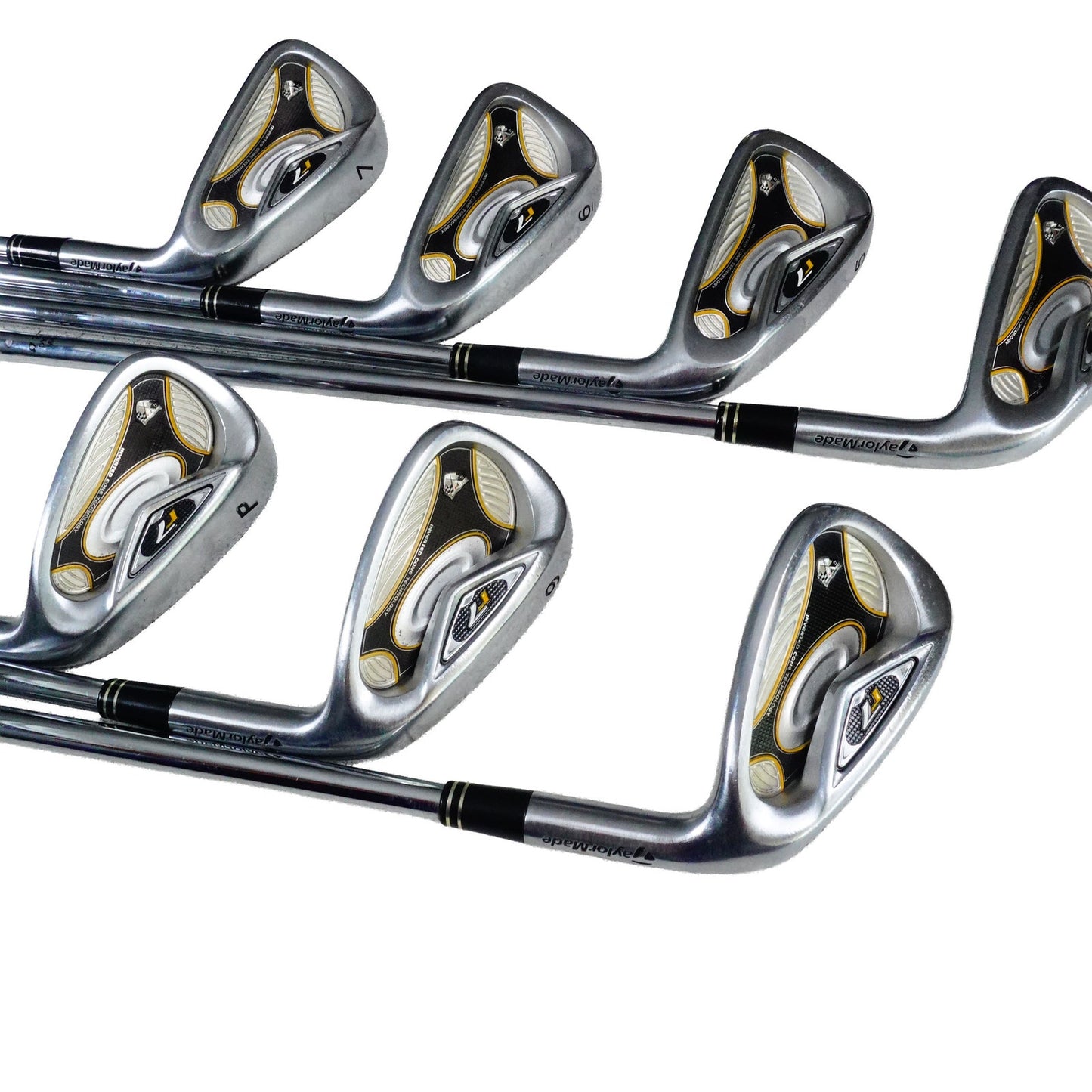 TaylorMade R7 TP Iron set Dynamic Gold S300 Stiff Flex Steel 4-PW RH