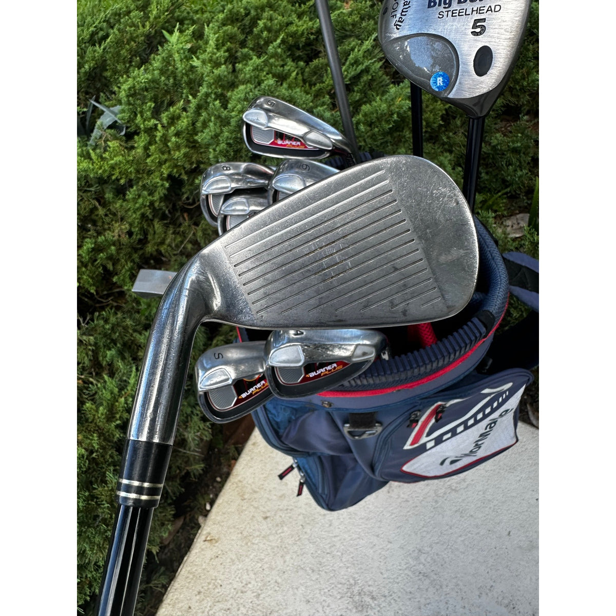 Men’s Golf Set Regular Graphite Driver Woods Irons Putter and Cart Bag