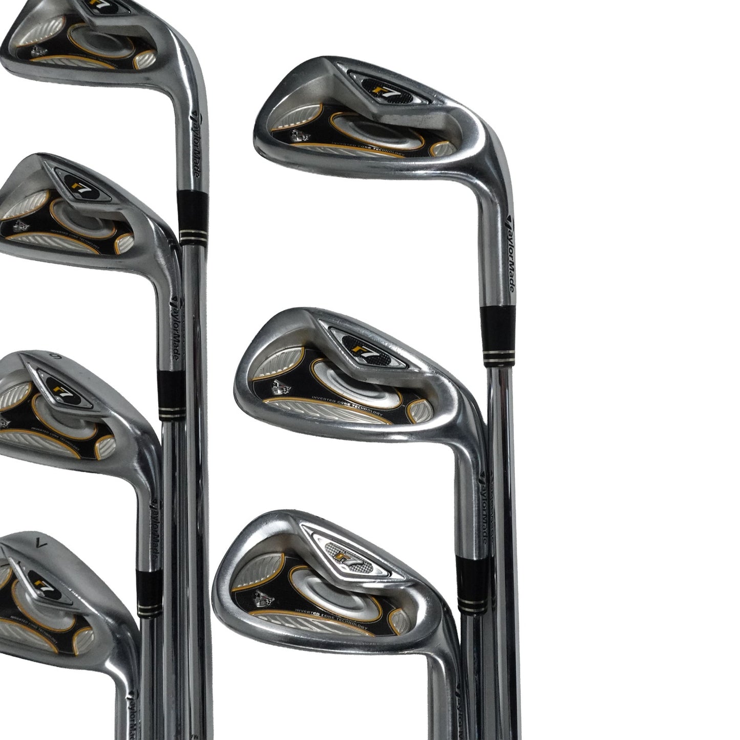TaylorMade R7 Iron Set Dynamic Gold S300 Stiff Flex Steel 4-PW RH