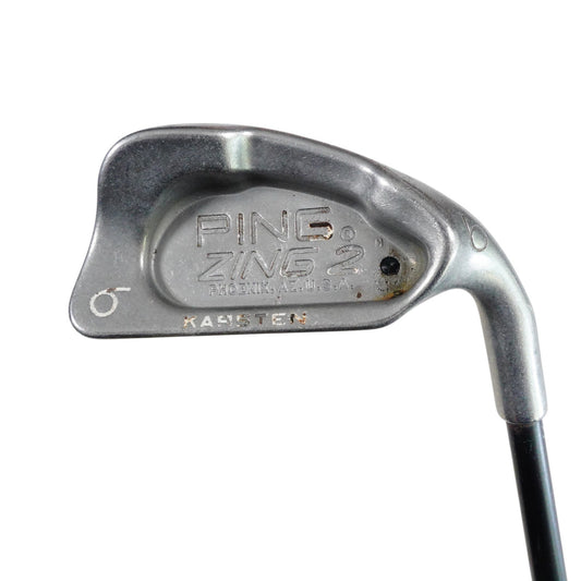 Ping Zing 2 Black Dot 6 Iron Karsten 101 Regular Flex Graphite 37.5" RH NEW GRIP