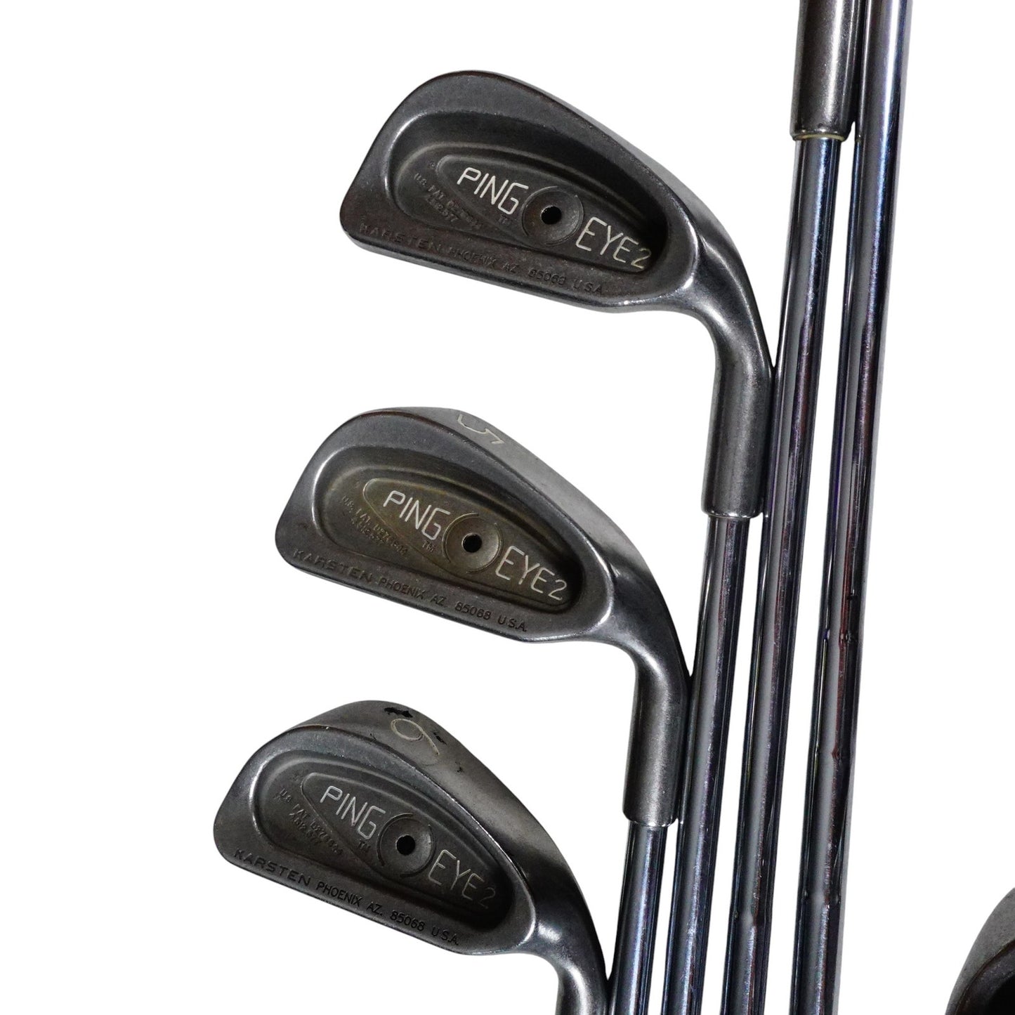 PIng Eye 2 Black Dot Iron Set Matching Serial ZZ Lite Stiff Flex Steel 2-PW RH
