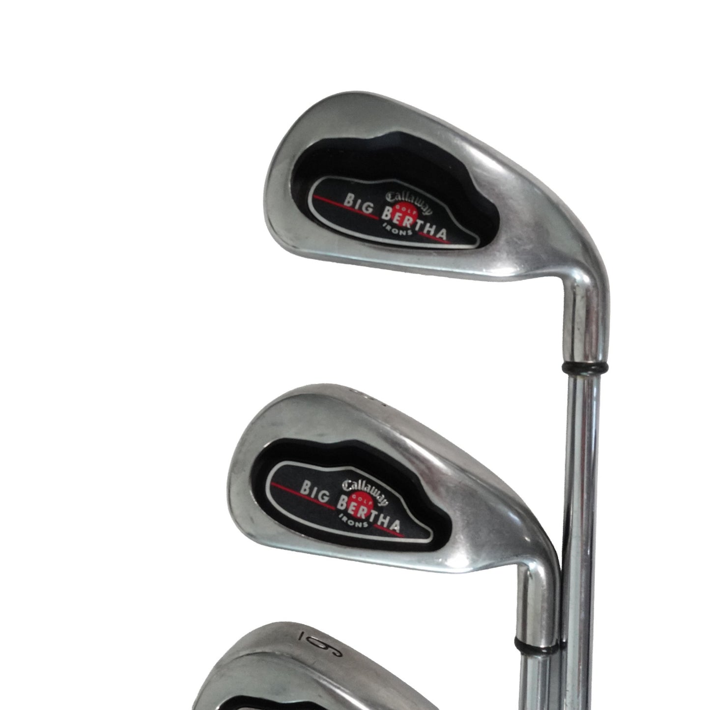 Callaway Big Bertha Iron Set Uniflex Steel 4-10+PW RH +1/2" NEW GRIPS
