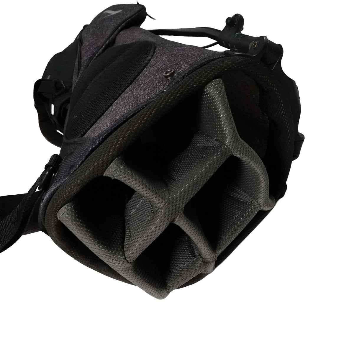 Nike Air Sport Stand 8 Way Dual Strap Gray Golf Bag w Rain Cover