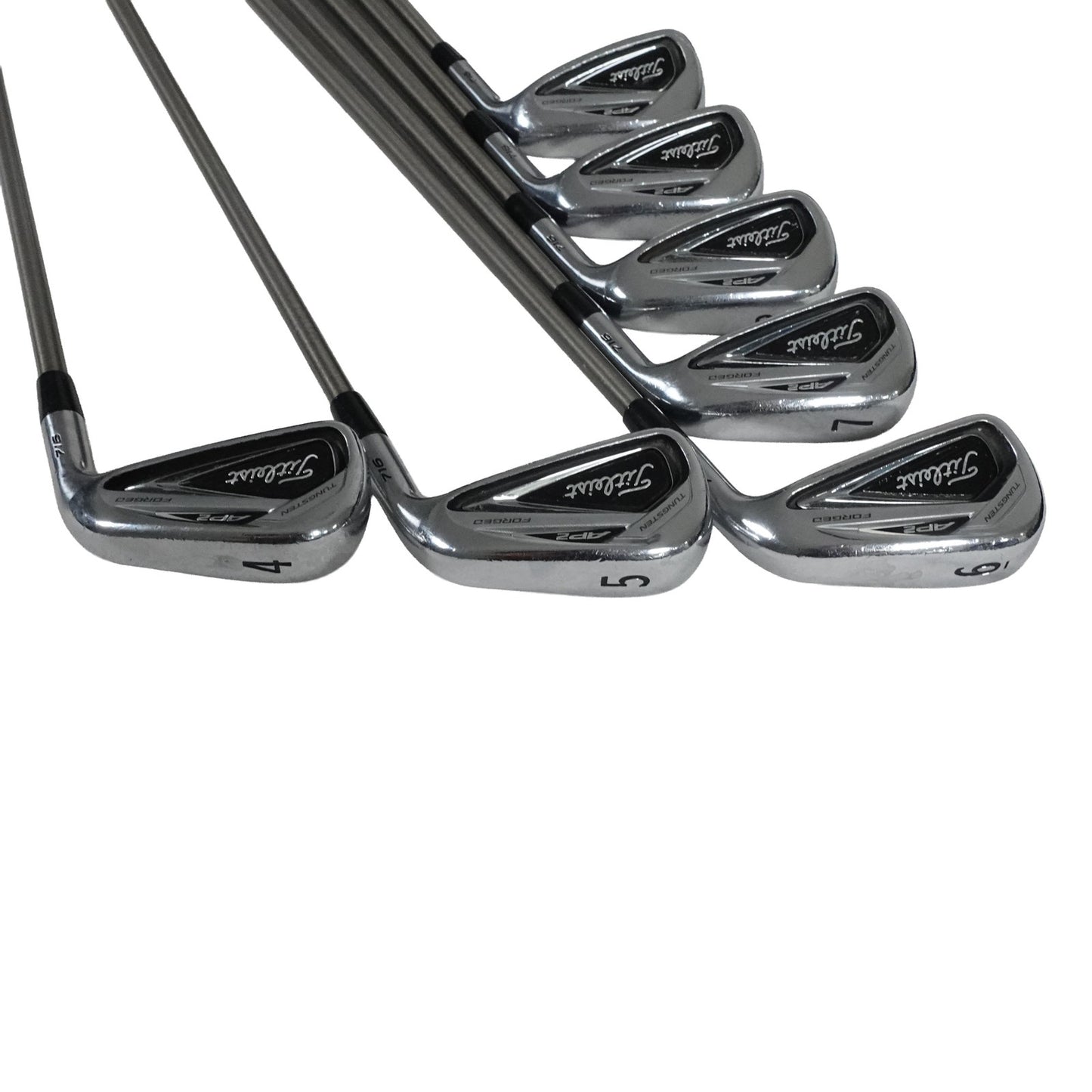 Titleist AP2 716 Iron Set SteelFiber i95 Regular Flex Graphite 4-PW RH NEW GRIPS