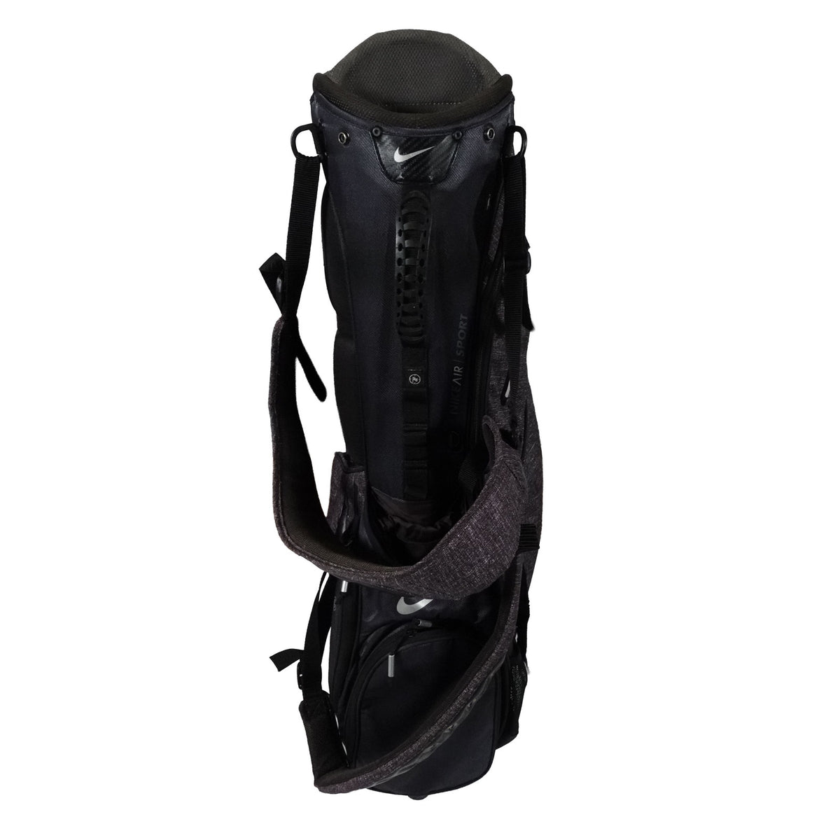 Nike Air Sport Stand 8 Way Dual Strap Gray Golf Bag w Rain Cover