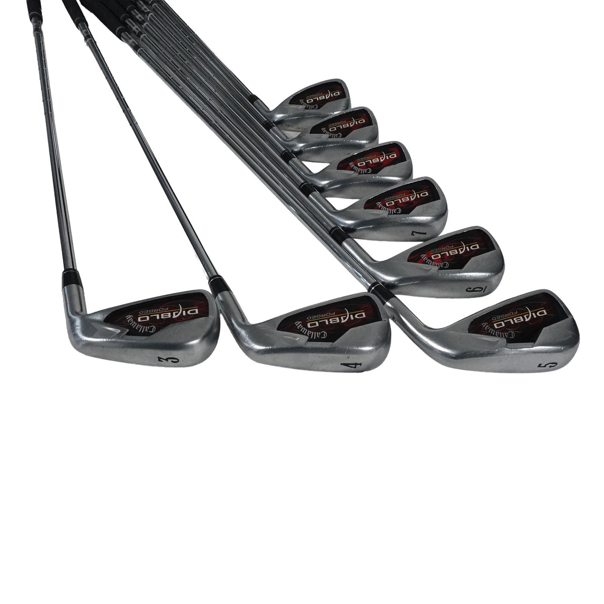 Callaway Diablo Forged Iron Set NS Pro 1100GHUniflex Steel 3-PW RH NEW GRIPS
