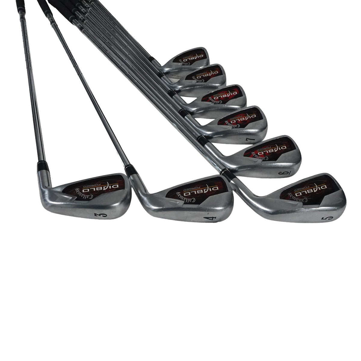 Callaway Diablo Forged Iron Set NS Pro 1100GHUniflex Steel 3-PW RH NEW GRIPS