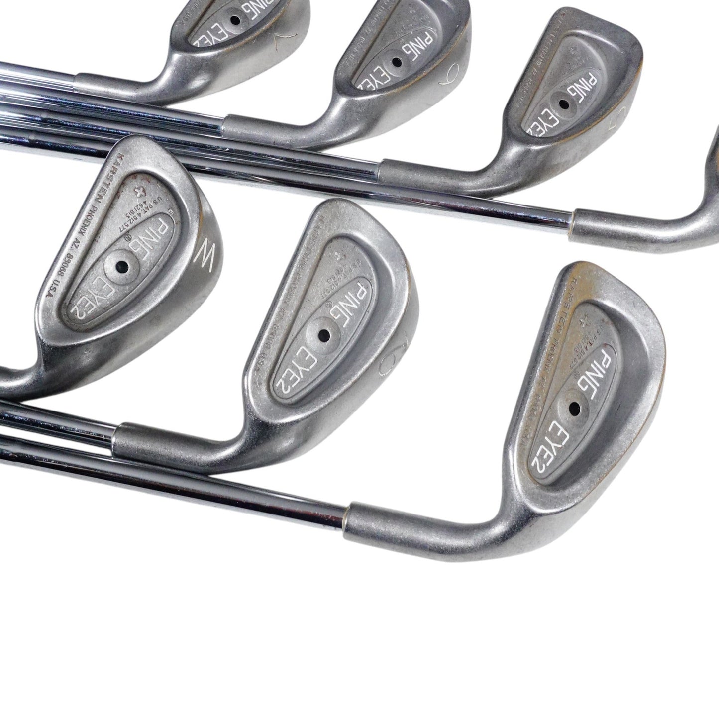 Ping Eye 2 + Black Dot Iron Set KT-M Stiff Flex Steel 4-PW RH NEW GRIPS